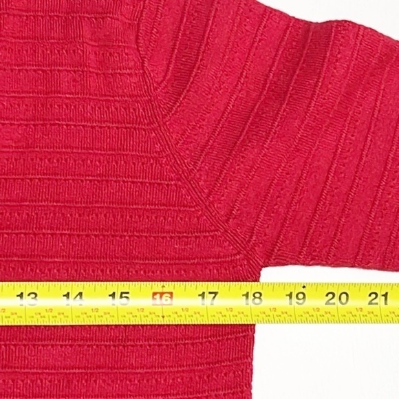 Laura Scott Red Cardigan Sweater Size S - Picture 7 of 10